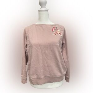Floral Embroidered Sweatshirt